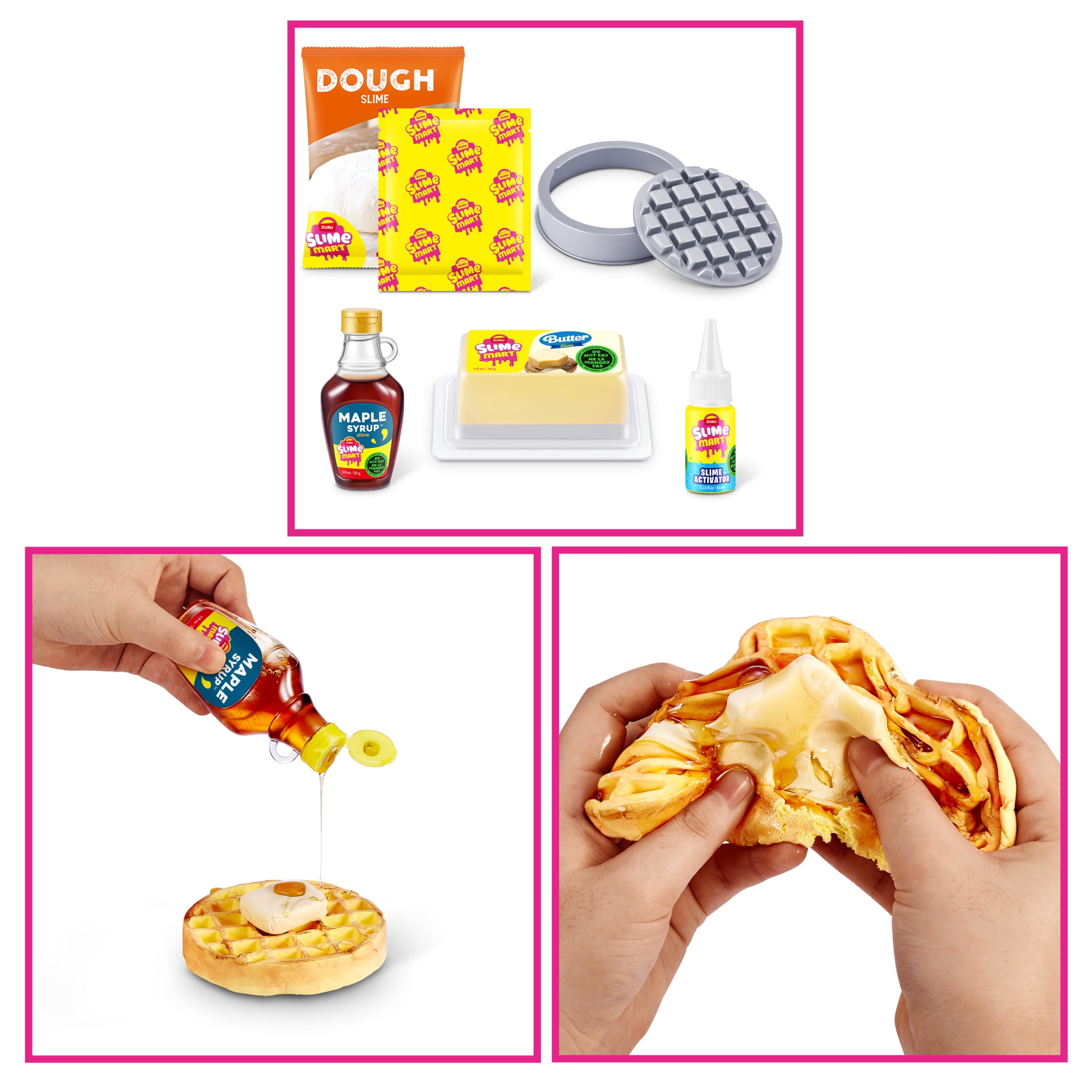 Slime Mart Small Bag Waffles Pretend Play Food Themed DIY Slime Craft Toys by ZURU