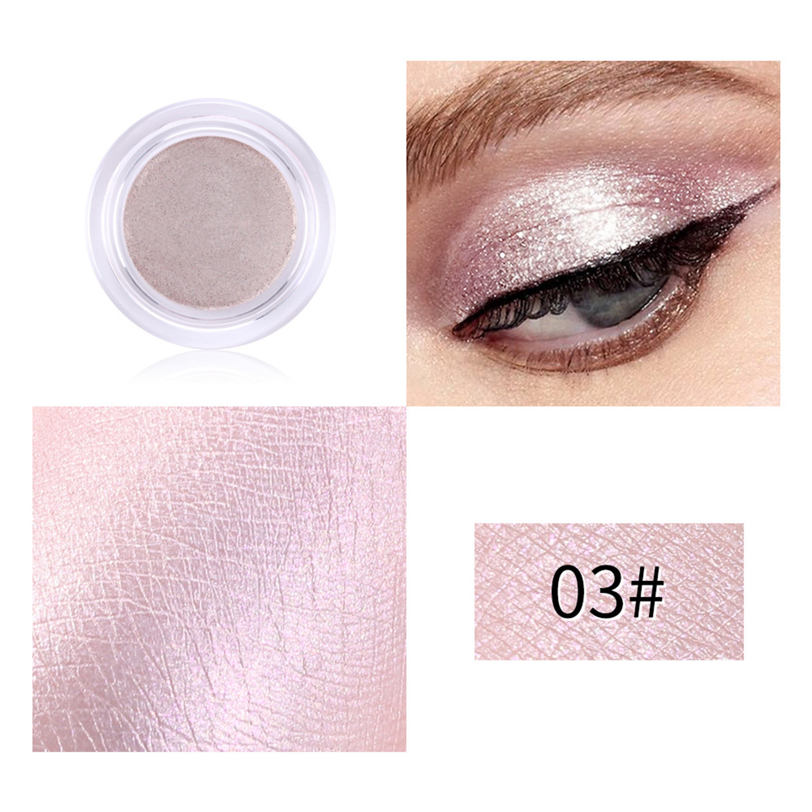 Sunhillsgrace Eyeshadow Monochromatic Fine Glitter Eye Shadow Color Glitter Powder Jin Cong Eye