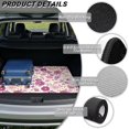 thumbnail image 6 of Yspwyqan Car Trunk Mat, Universal 29" x 39" Gripped Bottom Cargo Liner, Purple Floral Season-Resistant Auto Interior, Fits Most Sedans SUVs Wagons for Daily Commute Trips, 6 of 7
