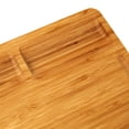 thumbnail image 3 of Vaiyer Bamboo Heavy Duty Large Wood Chopping Board with 3 Compartments and Juice Groove, 3 of 5