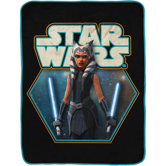 Jay Franco Star Wars The Clone Wars Ready Throw Blanket - Measures 46 x 60 inches, Kids Bedding - Fade Resistant Super Soft Fleece