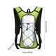 thumbnail image 2 of Mochila de ciclismo (1 unidad), bolsa de hidratación de 43 x 23 x 9 cm, bolsa de nailon repelente al agua con cordón ajustable para senderismo y desplazamientos (verde), 2 of 9