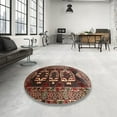 thumbnail image 4 of Ahgly Company Machine Washable Indoor Rectangle Traditional Dark Gold Brown Area Rugs, 3' x 5', 4 of 7