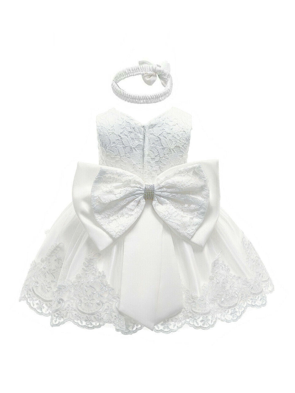 baby outfit toddler fancy dress Ivory tulle dress girl birthday party gown baptism dress