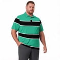 thumbnail image 7 of Trgacdwlo XL-8XL Striped Polo T Shirts for Men Big and Tall Short Sleeve Mens Athletic Shirts Breathable Mens Golf Shirt, 7 of 7