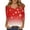 CC03_Vermilion, variant on Resicozy 3/4 Length Sleeve Womens Christmas Tops Dressy Casual Blouses Trendy V Neck Xmas Printed T Shirts Fall Clothes White 3XL