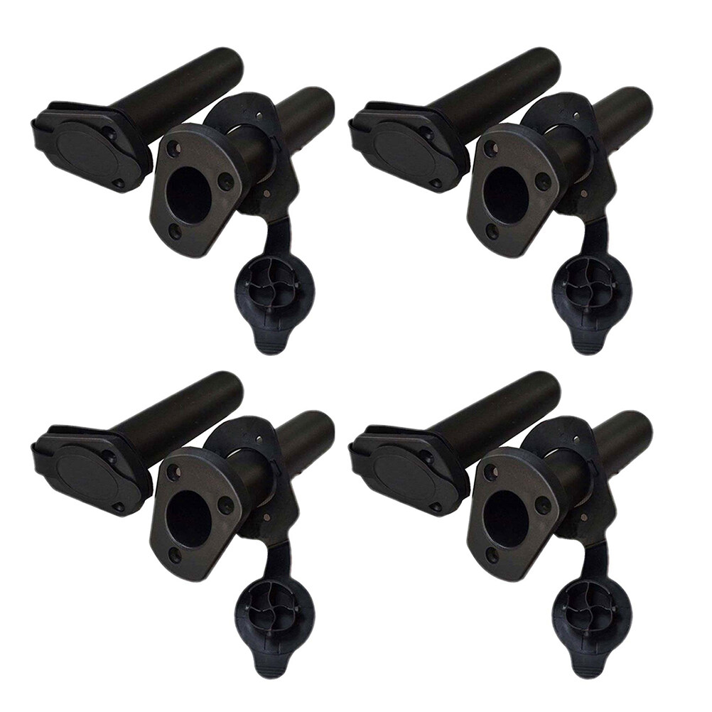 Rod holders for boat 4 Pcs Plastic Flush Mount Fishing Boat Rod Holder
