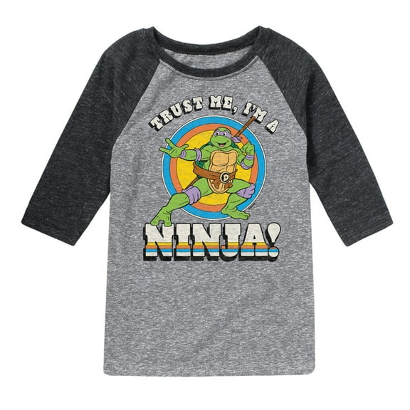 Teenage Mutant Ninja Turtles - Trust Me I'm a Ninja - Toddler And Youth Raglan Graphic T-Shirt