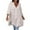 Khaki-dresses for women, variant on Womens Linen Shirt Dress Collared V Neck Shift Tunic Dress Loose Long Sleeve Midi Vacation Dresses