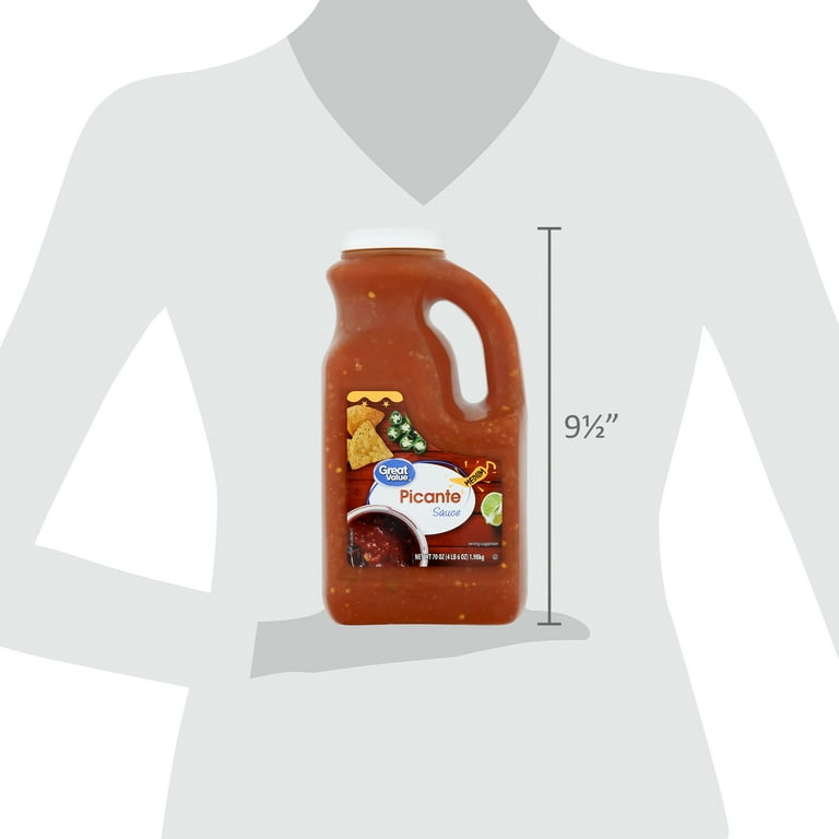 Great Value Medium Picante Sauce, Made with Tomatoes, Onions and
