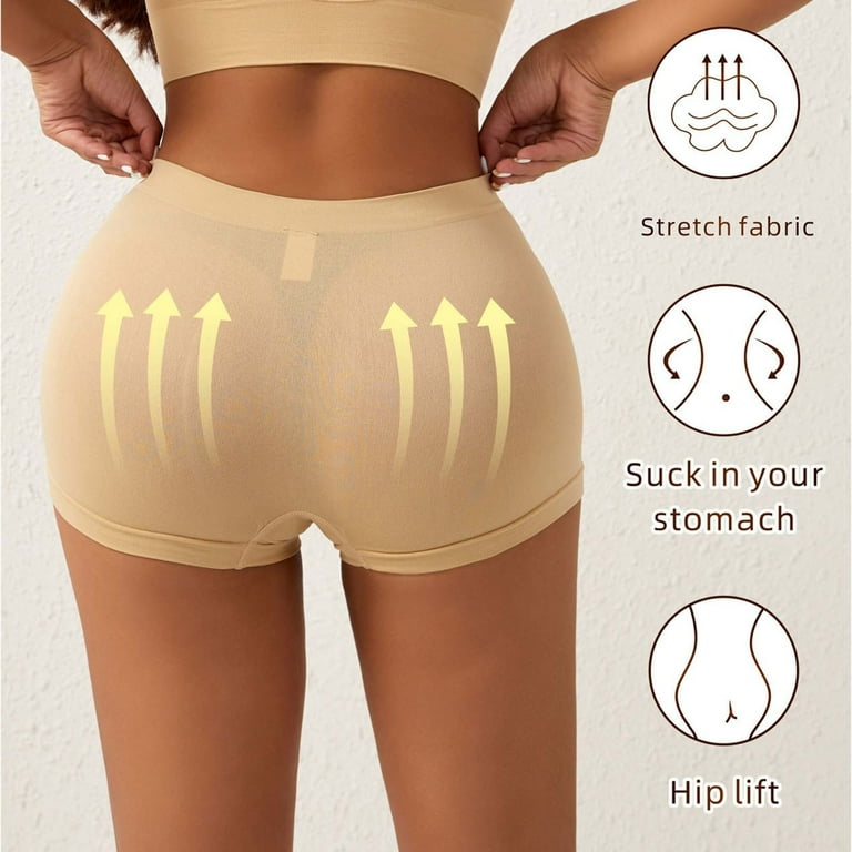 shaping shorts for under dresses JOYSHAPER Women's Smooth Slip Shorts Under Dresses Comfortable Boyshorts Panties Nylon Spandex Underwear Stretch Shorts Beige at Amazon Women's Clothing store