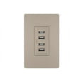 thumbnail image 3 of Legrand-Pass & Seymour TM8USB4ICC6 Quad USB Charger 4.2A Electrical Outlet, Ivory, 3 of 7