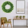 thumbnail image 2 of Ludlz Artificial Boxwood Wreath Front Door Wreath Spring Summer Greenery Wreath for Living Room Wall Window Farmhouse Front Door Decoration, 2 of 7