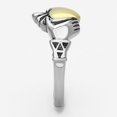thumbnail image 4 of TK1157 - Two-Tone IP Gold (Ion Plating) Stainless Steel Ring with No Stone, 4 of 4
