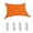 Orange, variant on Sun Shade Sail 6.5x6.5 Feet with Curved Edge, Outdoor Shade Canopy for Patio, Garden, and Backyard, Small Sunshade for Family Gatherings, Home & Garden Shade Accessories -Red