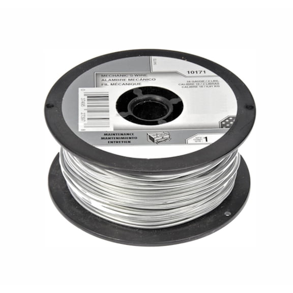 KarParts360 Mechanics Wire | Silver Housing | Steel Material | 18 Gauge Measurement | 2 Pound Spool | Solid | Excluded Connectors