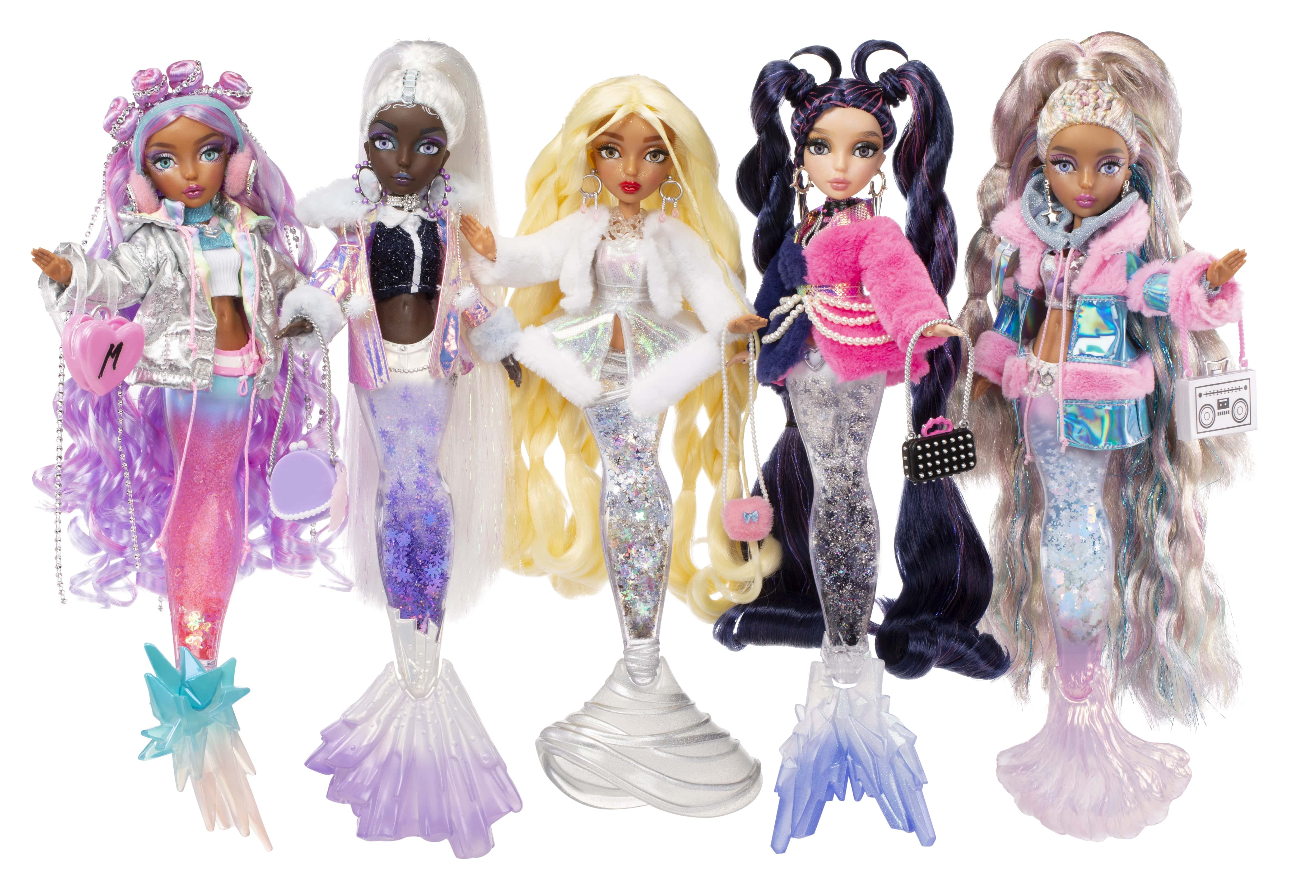Mermaze Mermaidz Winter Waves Crystabella Mermaid Fashion Doll with Color  Change Fin, Glitter-Filled Tail and Accessories Ages 4+