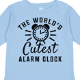 thumbnail image 4 of Inktastic The Worlds Cutest Alarm Clock Boys or Girls Long Sleeve Toddler T-Shirt, 4 of 5