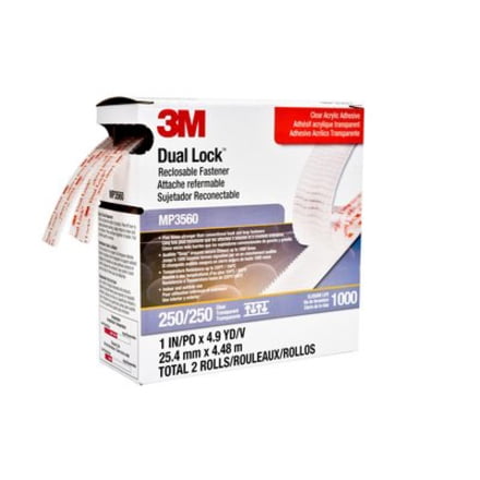3M Dual lock Fastening Systems Fastener Clear, 5 YDS