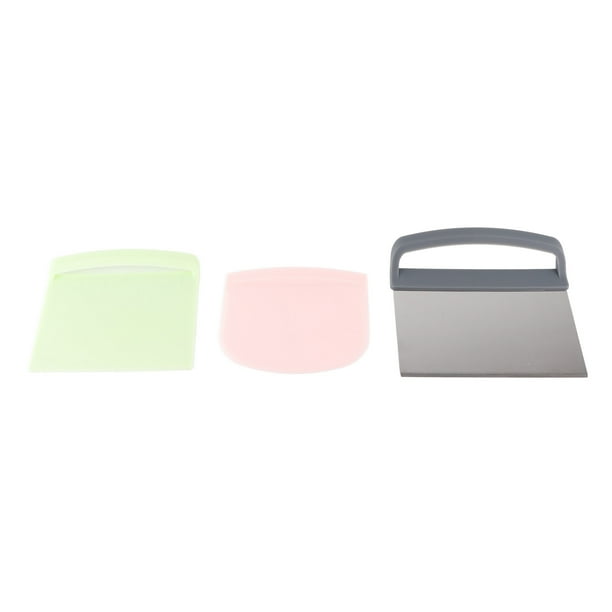 Raspador de masa multiusos de 3 piezas, apto para uso alimentario, cortador de masa para pasteles, pan