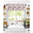 thumbnail image 6 of Valances for Windows Fall Pumpkin Rod Pocket Cafe Window Treatments Valance Curtains for Kitchen Bathroom Laundry Basement Windows 42"x12", 6 of 6