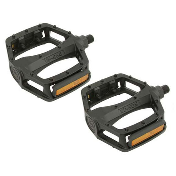 Alta Bicycle Alloy Platform Pedals, Multiple Color & Sizes. (Black, 1/2")