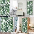 thumbnail image 2 of Tropical Botanical Shower Curtain Set with Hooks, Nature Palm Leaf Monstera Waterproof Fabric Bathroom Curtains Decor Home Accessories,72X 96 Inch Extra Long, 2 of 9