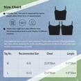 thumbnail image 5 of Kaerm 3 Pack Kids Girls Cropped Tank Tops Spaghetti Strap Ribbed Tank Top Camisole Vest Bralette Bra Black L, 5 of 5