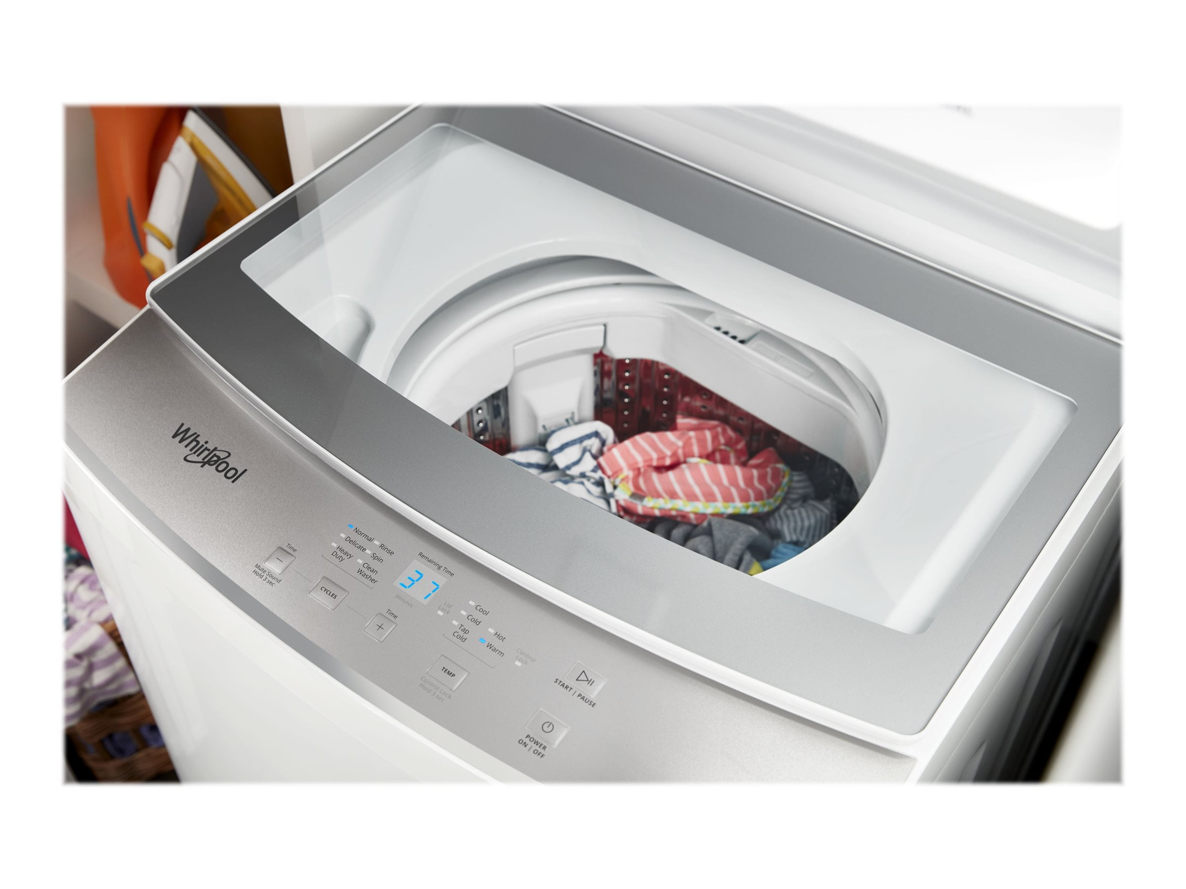 Whirlpool WET4124HW 1.6 Cu. Ft. White Stacked Electric Laundry Center