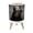 Color 1, variant on Small Trash Can with Lid Funny Bear Black Bear Paper Black White Humor Animal Bear 1.8 Gallon Dog Proof Trash Can Round Garbage Can Waste Bin Wastebasket for Bathroom Bedroom Living Room