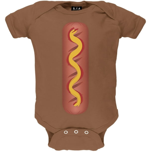 Halloween Hot Dog Costume Baby One Piece Walmart