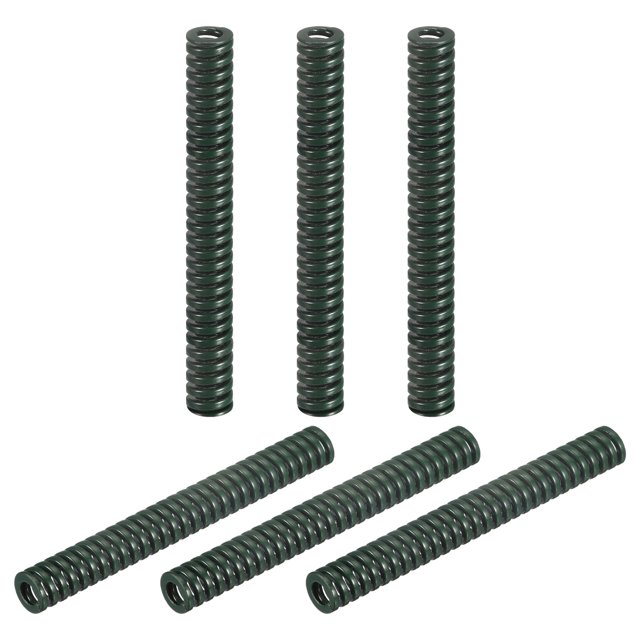 Resorte de troquel de compresión Unique Bargains 6uds 8mm OD 65mm Largo Verde
