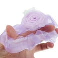 thumbnail image 3 of 1 Pc Fashion Elegant Flower Hair Scrunchies for Women for Girls 2.76"x2.36" Purple, 3 of 5