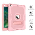 thumbnail image 4 of iPad 9.7 2018 / 2017 Case with Screen Protector Film, Allytech Heavy Duty Shockproof Kickstand Anti-scratch Full Protection Back Cover Case for Apple iPad 6th 5th Generation, Rosegold, 4 of 8