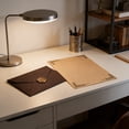 thumbnail image 4 of LEFTHIGH Home Vintage Burgundy Linen with Wax Seal and Kraft Lined Stationery Paper Set for Letters Invitations Greeting Cards, 4 of 6