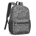 thumbnail image 4 of 17 Inch Lightweight Backpack,PVC Waterproof Oxford Fabric, Ergonomically Designed, with Large Capacity, Leopard Animal Pattern, 4 of 5