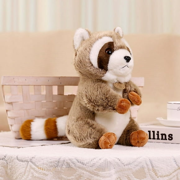 Cute Little Squirrel Raccoon Cute Plush Toy - Raccoon, Plush Soft Stuffed Animal Plush Figure Doll for Fans Boys and Girls, Beloved Toy
