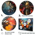 thumbnail image 3 of Designart "Bold Butterflies in Vibrant Colors" Animals Butterfly Floater Framed Canvas Prints, 3 of 5