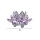 thumbnail image 3 of Decoración De Flores Figuritas de estilo chino con decoración de flores de loto de cristal para regalos de recuerdo (púrpura) Tmvgtek Libre de BPA, 3 of 8