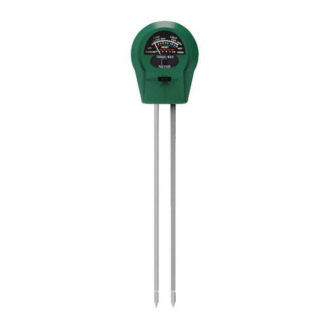Medidor de suelo 3 en 1 para plantas, medidor de humedad, pH y luz.