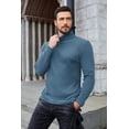 thumbnail image 3 of COOFANDY Men's Ribbed Turtleneck Sweater Casual Basic Long Sleeve Knitted Pullover Sweater, 3 of 6