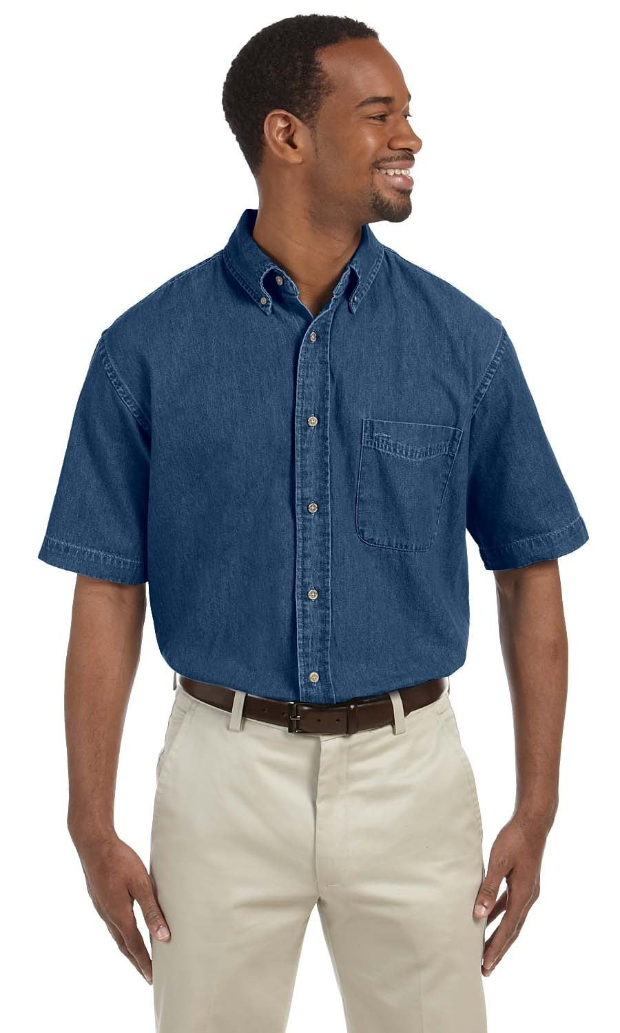 dark denim shirt mens