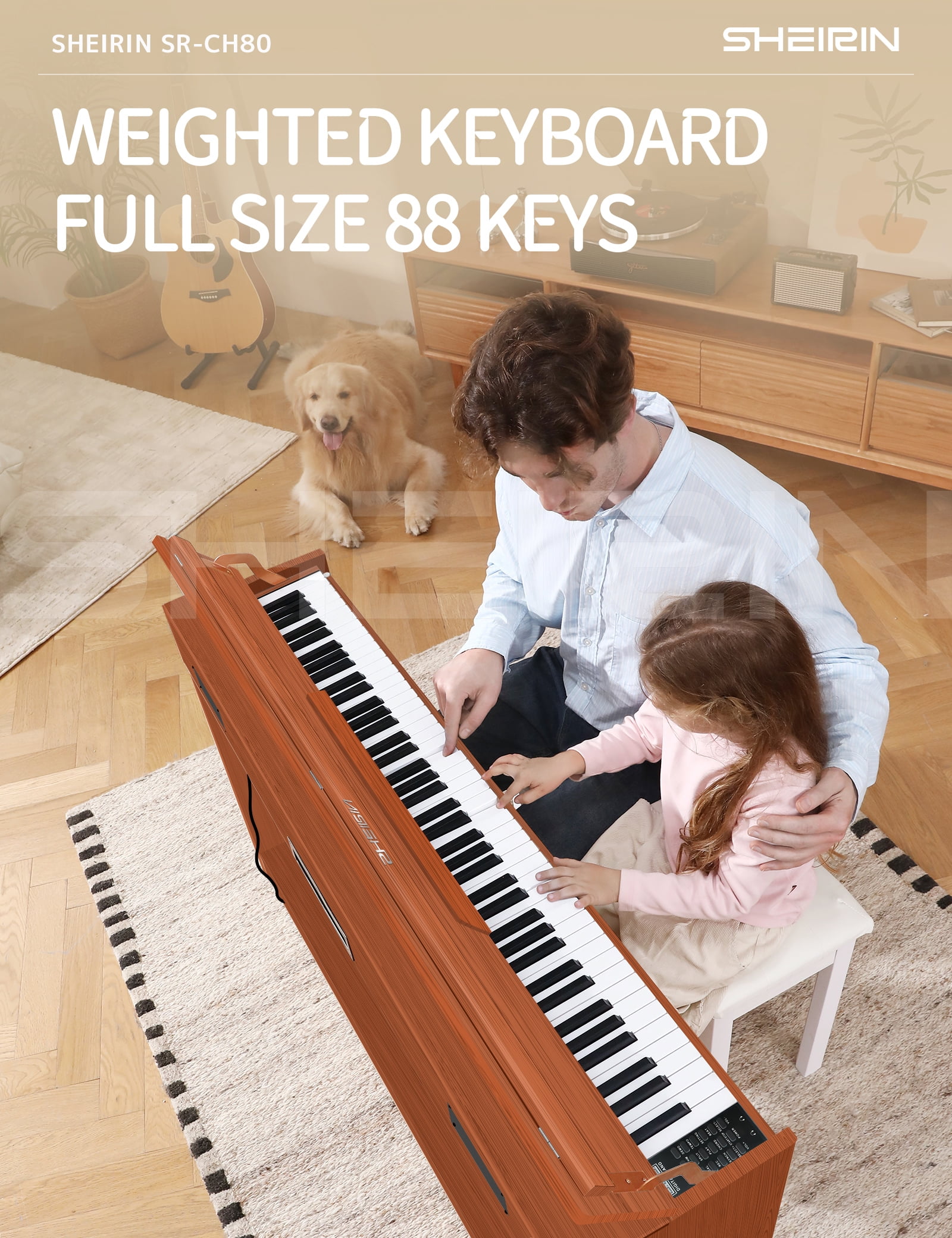 Amazon.com: SHEIRIN digital piano 88 keys weighted keyboard