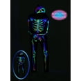 thumbnail image 4 of Seasons Rainbow Skeleton Costume with Hood for Man, Black-Light Responsive, Halloween Cosplay Costume, 4 of 12