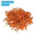thumbnail image 3 of Uxcell 200 PCS Paper Brass Fasteners Split Pins Pastel Mini Metal Brads, Orange, 8 x 15 mm, 3 of 7