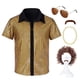thumbnail image 2 of Disfraz de baile de jazz, hip hop, discoteca, años 60 y 70, camisas con botones de lentejuelas, para Halloween, carnavales, fiestas, cosplay, de 2 a 12 años, 2 of 4