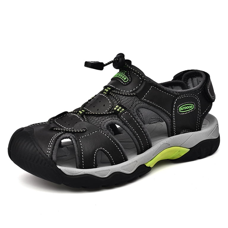 Merrell Galen Mens Black Leather Fisherman Sandals Closed Toe Hiking Shoes Sz 9 Men main image 2