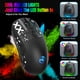 thumbnail image 2 of UHM Ratón para Juegos Wirelss, Computer Mice Recargable Trimodo 2,4g/bluetooth/usb-c con Silencioso, 6 Botones Macro, Diseño Ergonómico, Dpi Ajustable, 6 Modos LED RGB para Pc/mac/Laptop, Negro, 2 of 9