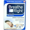 Breathe Right Nasal Strips to Stop Snoring, Drug-Free, Original Tan Large, 30 count