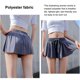 thumbnail image 5 of Greeniant Pantalones cortos de verano para correr para mujer 2 en 1, pantalones cortos de secado rápido para maratón, pantalones cortos Uniforme atlético Azul L, 5 of 6